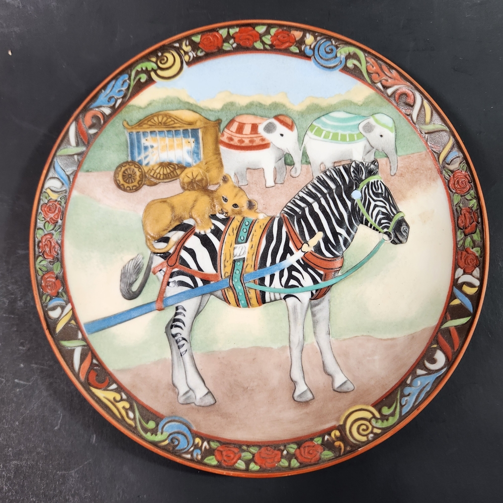 MONARCH of the MIDWAY PORCELAIN COLLECTOR’S PLATE SIGNED by FAITH WICK